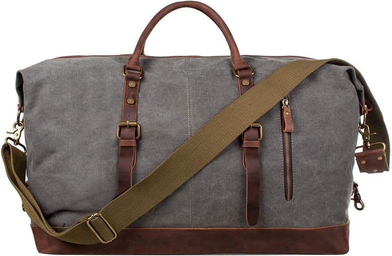 Travel Canvas Duffle Bag for Men - Weekender Carry-On