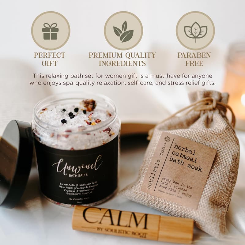 Luxury Spa Gift Set for Women & Men - Relaxing Bath Essentials