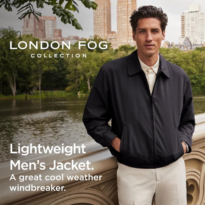 Men's Auburn Zip-Front Golf Jacket by LONDON FOG