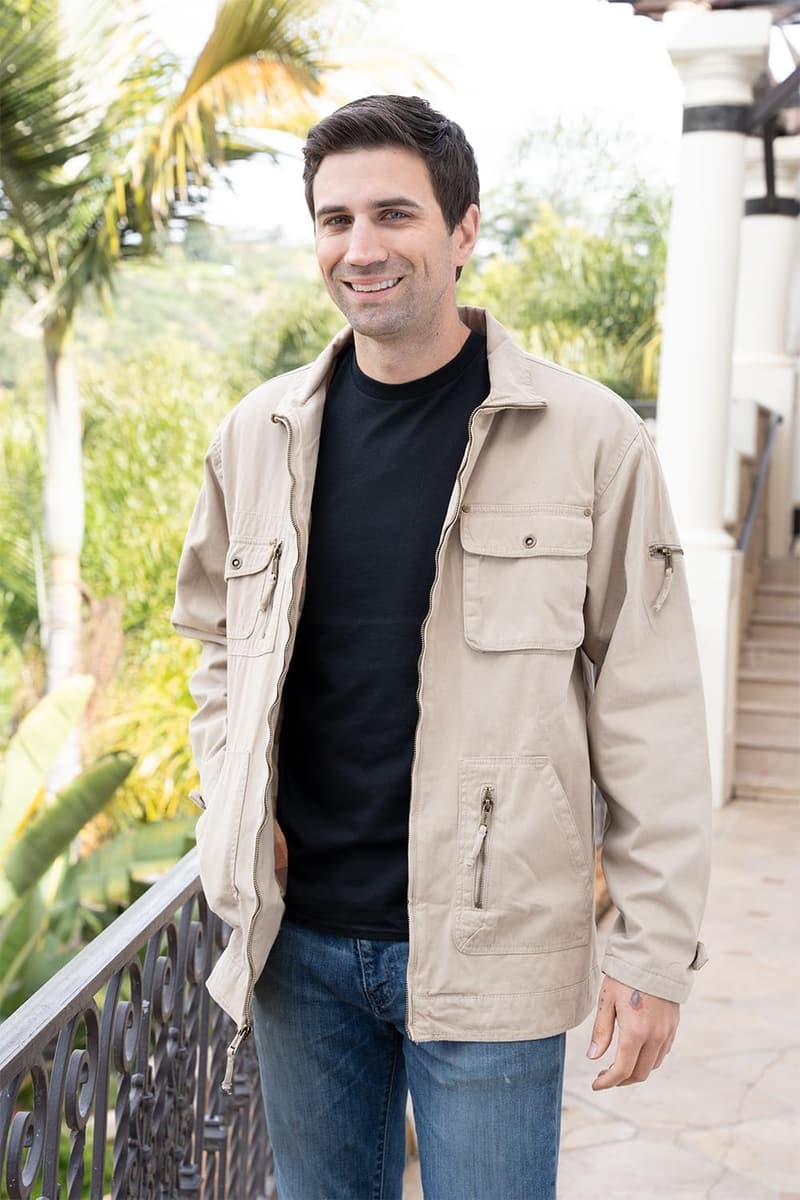 Men's Cotton Multi Pocket Cargo Jacket