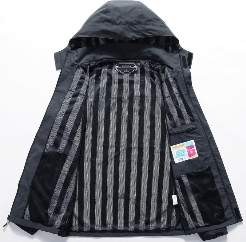 Lightweight Men's Waterproof Windbreaker Rain Jacket