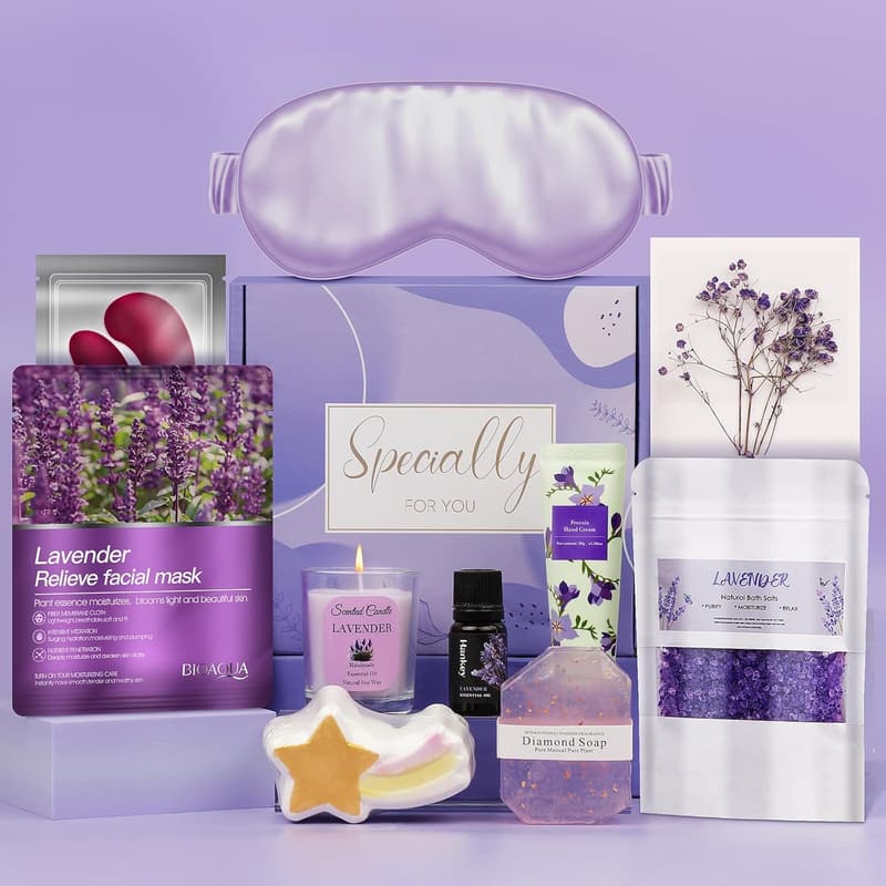 Spa Gift Basket for Women - Relaxation Self-Care Set