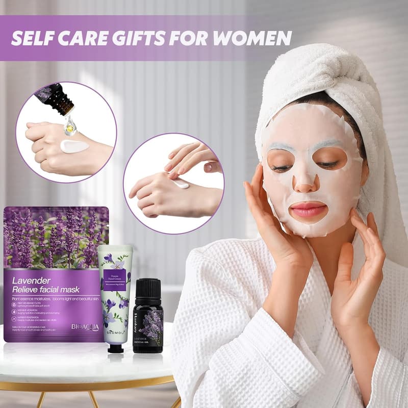 Spa Gift Basket for Women - Relaxation Self-Care Set