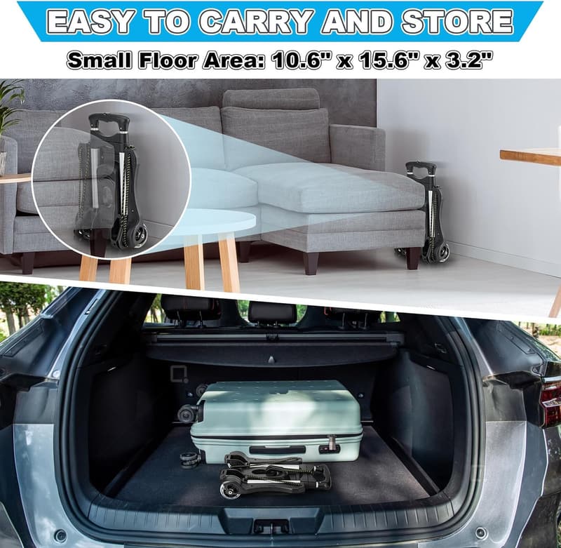 Lightweight Folding Hand Truck Dolly for Travel and Moving