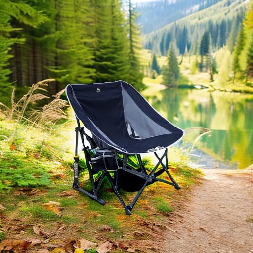 GCI Outdoor Pod Rocker Collapsible Camping Chair - Indigo Blue