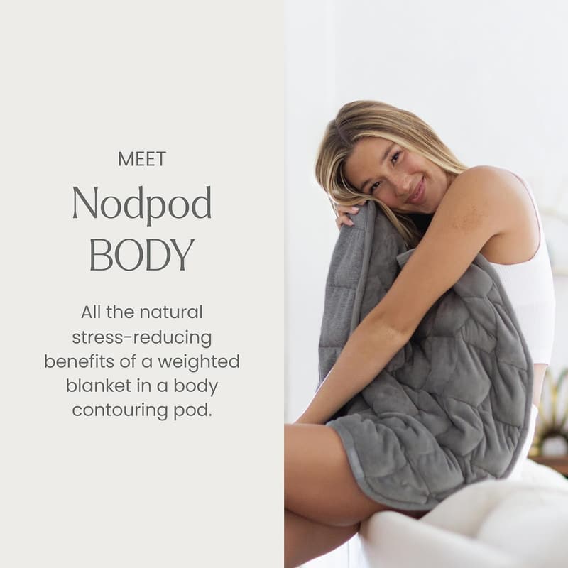 Compact 6.5lb Weighted Blanket for Relaxation & Napping - Elephant Gray