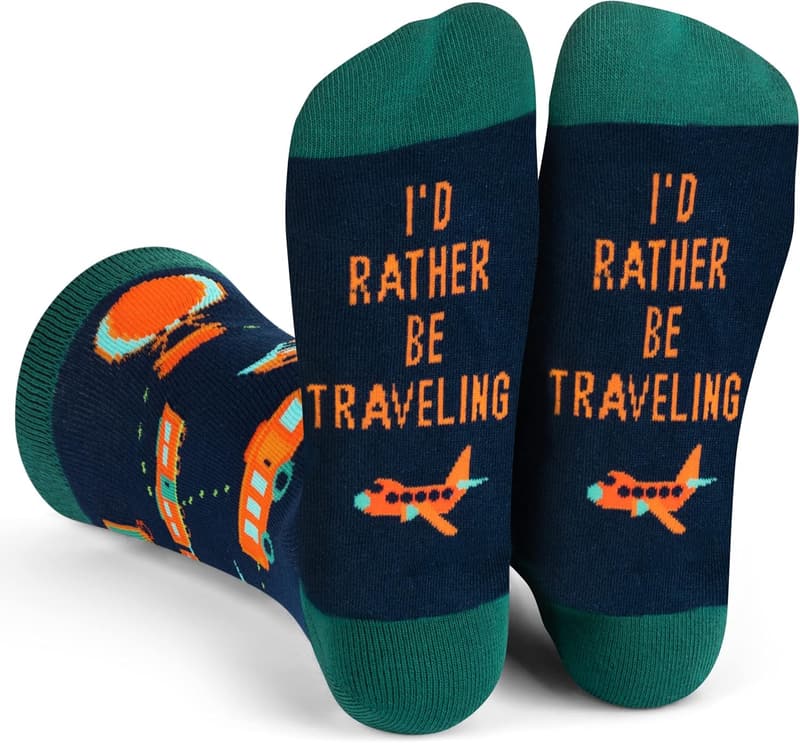 Traveling Socks - Fun Gift for Travelers