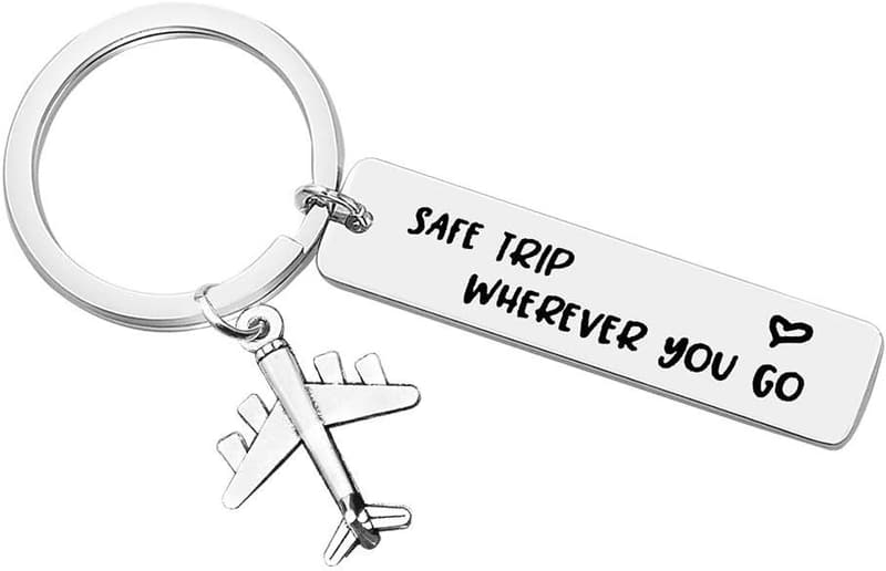 Traveling Keychain - Airplane Design - Gift for Travelers