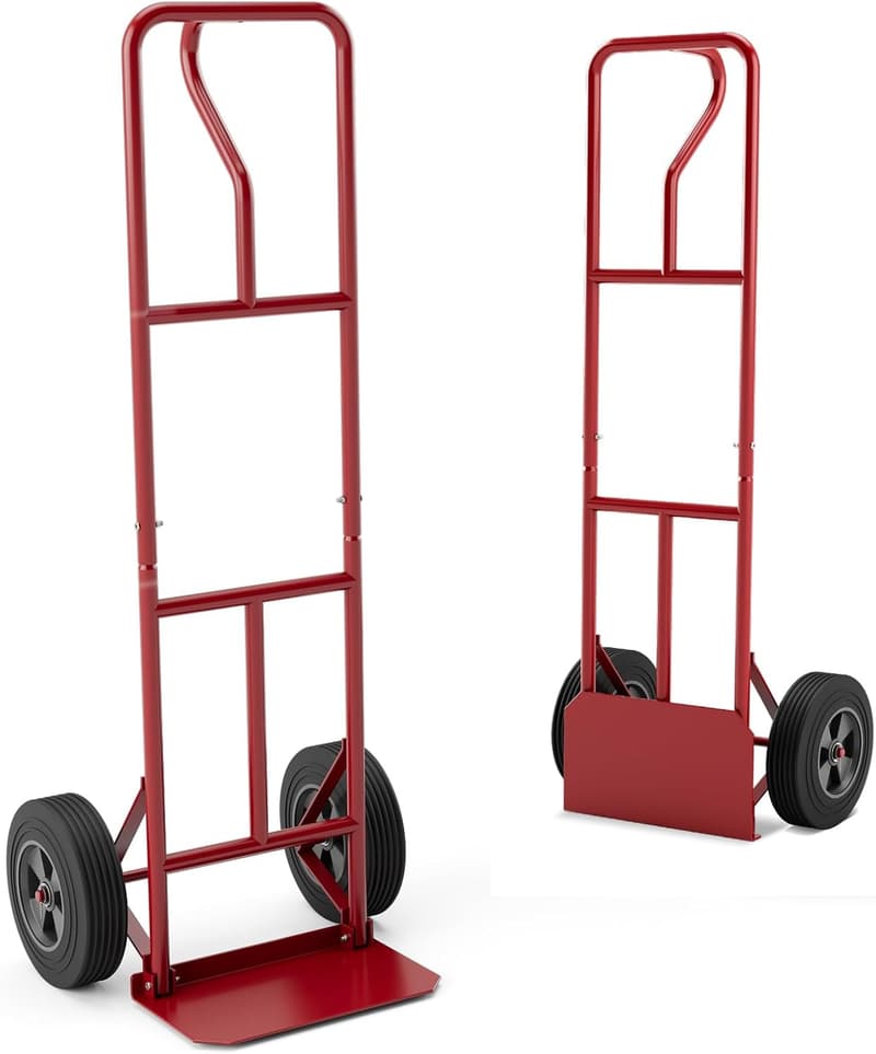 Heavy-Duty Hand Truck Dolly with 660LBS Capacity and Rubber Wheels