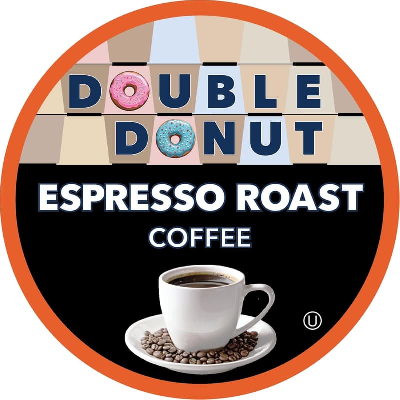 Double Donut Espresso Roast Pods for Keurig, 20 Count