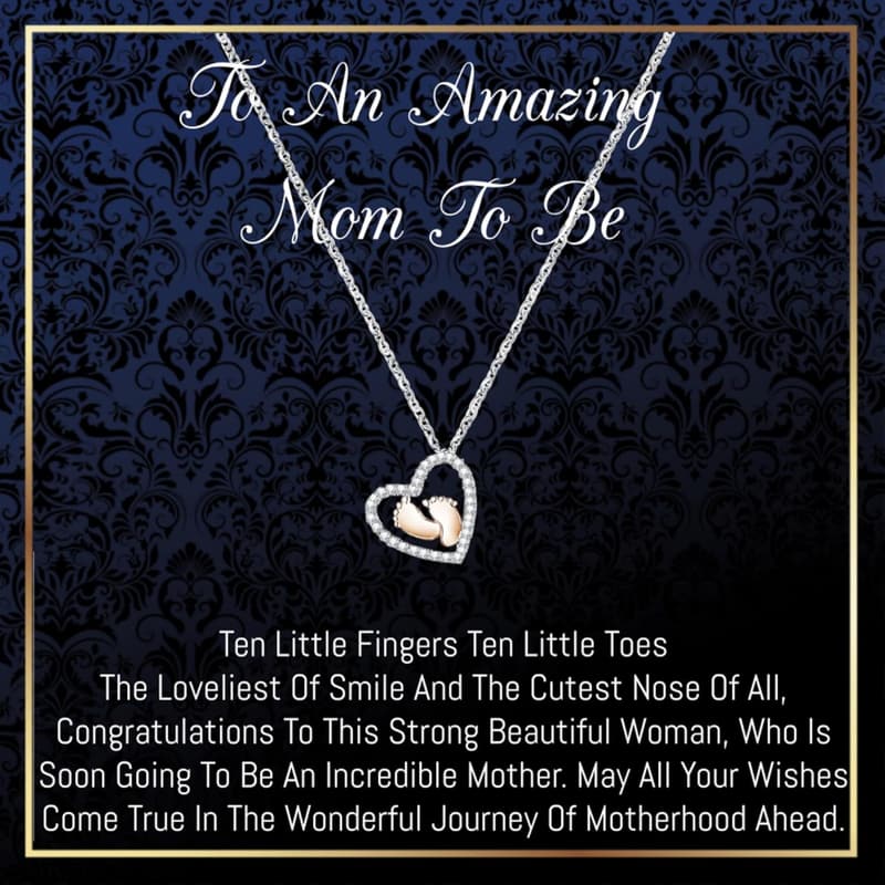 New Mom Personalized Necklace for Expecting Mothers