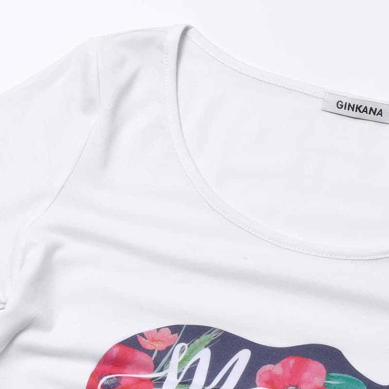 Floral Ruched Short Sleeve Maternity Top for Casual Wear