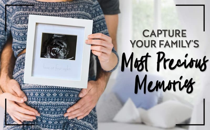 Green Pollywog Ultrasound Frame | Pregnancy Gift for Moms