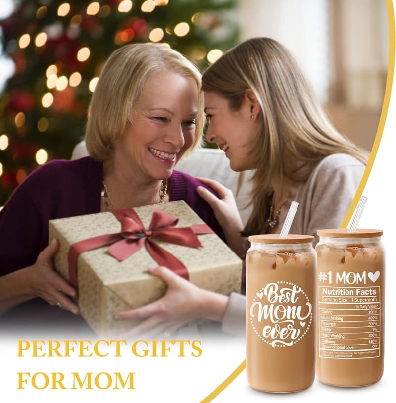 Mom's 18oz Bamboo Lid Coffee Cup - Perfect Birthday & Mother's Day Gift