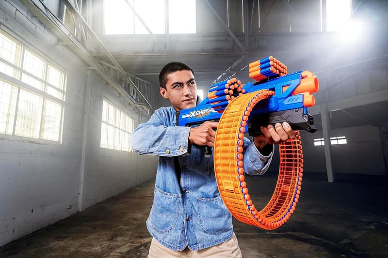 X-Shot Insanity Mad Mega Barrel Toy with 72 Darts and Air Pocket Technology