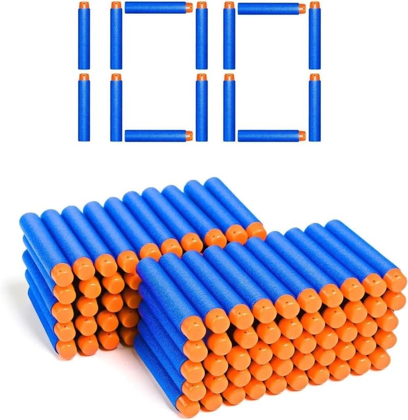 Nerf Elite 2.0 Series-Compatible Dart Bullets, 100 Blue