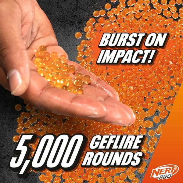 Nerf Pro Gelfire Ghost Bolt Action Blaster with 5000 Gel Rounds