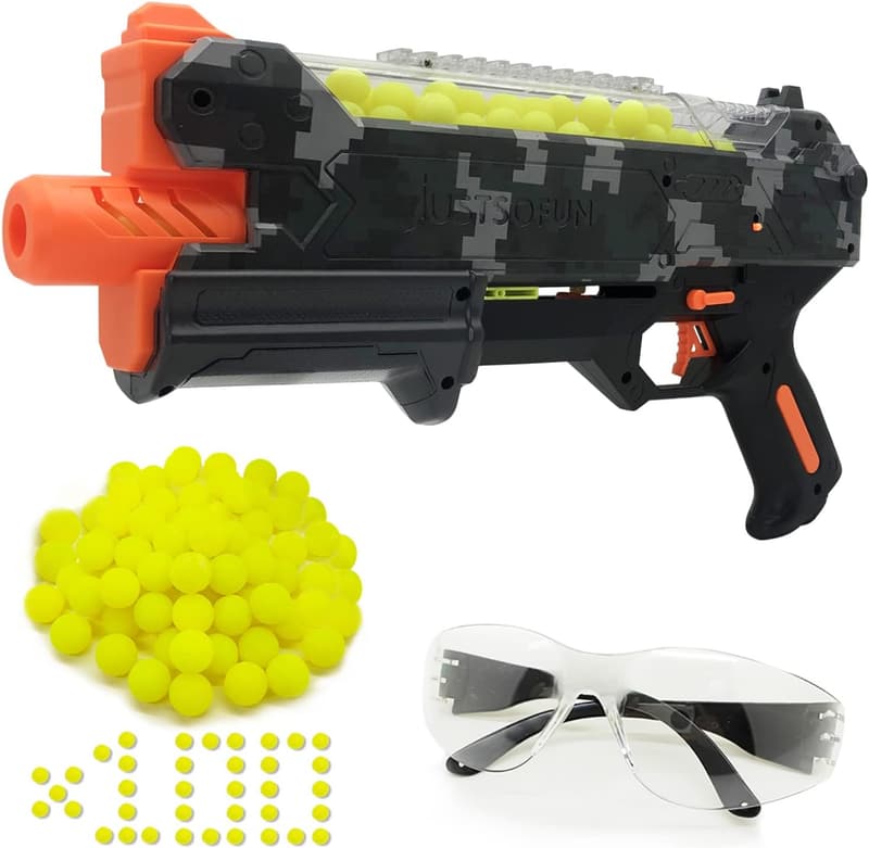 Camo Blaster Gun with Goggles - 110 FPS, Holds 50 Rounds