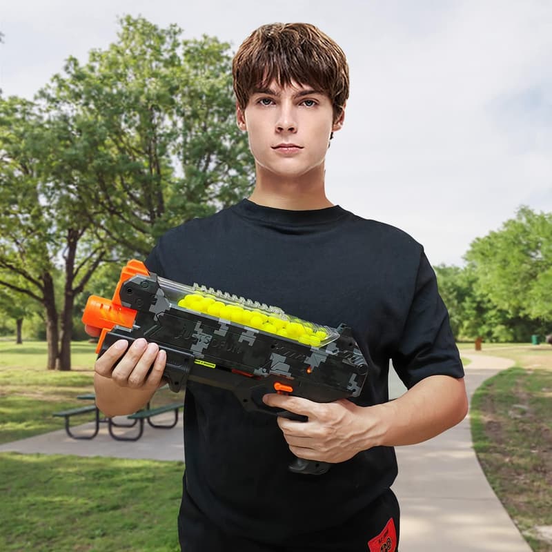 Camo Blaster Gun with Goggles - 110 FPS, Holds 50 Rounds