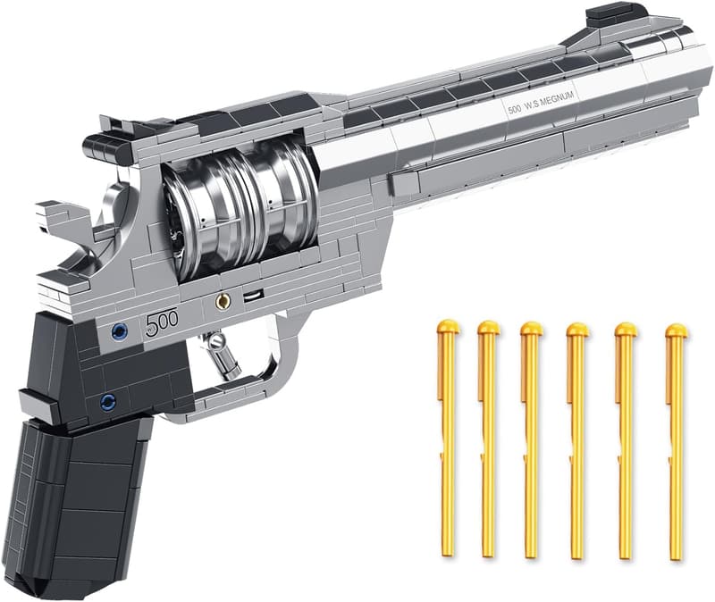 Revolver Building Blocks Gun Set - 428 PCS Military Toy
