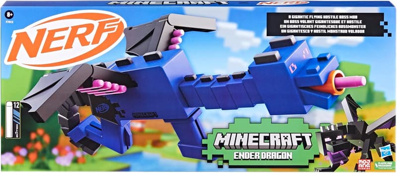 Minecraft Ender Dragon Blaster with 12 Elite Darts