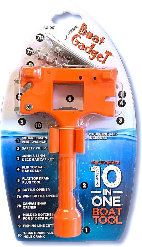 10-in-1 Marine Tool with Bottle Opener & Fishing Line Cutter