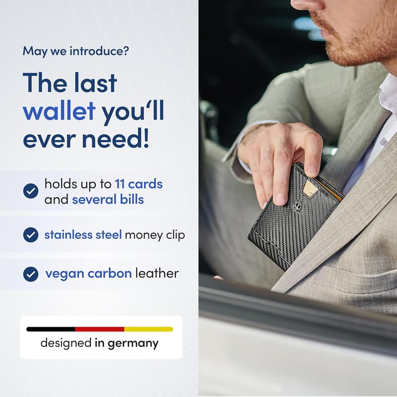 TRAVANDO Austin RFID-Blocking Slim Wallet for Men