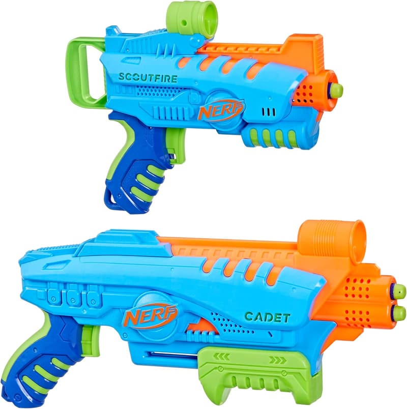 NERF Elite Junior Starter Set with 2 Blasters & 15 Darts for Kids