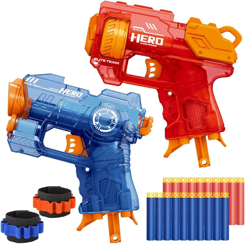 Birthday Gift - Mini Blaster Guns Set for Kids (Ages 3-12)
