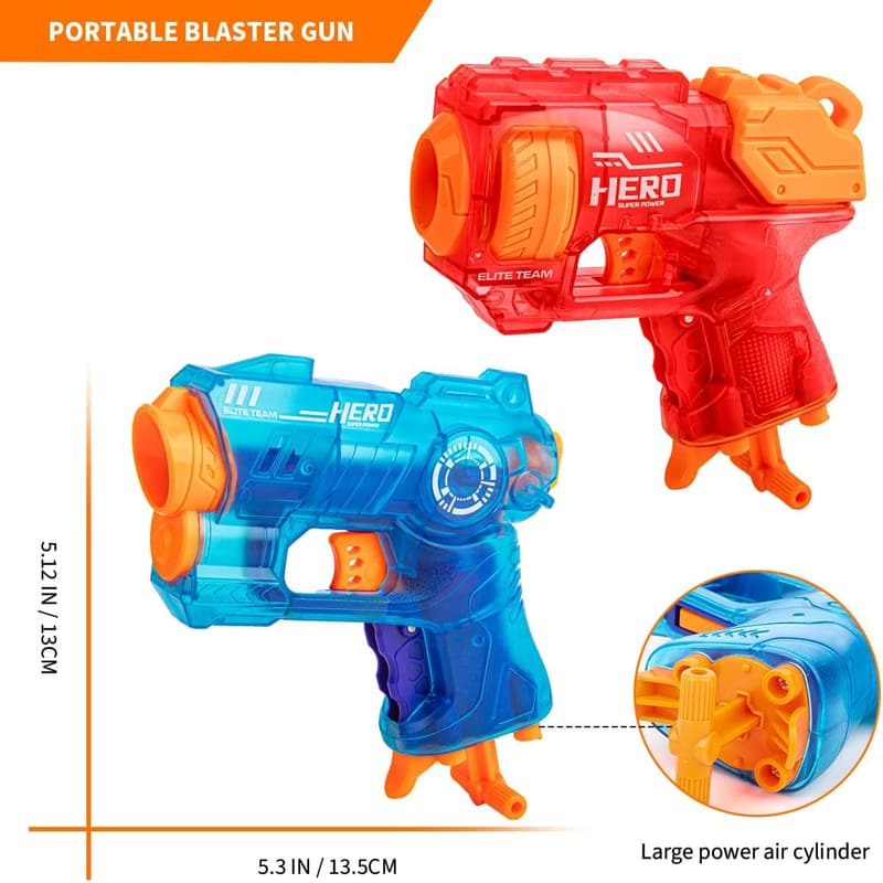 Birthday Gift - Mini Blaster Guns Set for Kids (Ages 3-12)