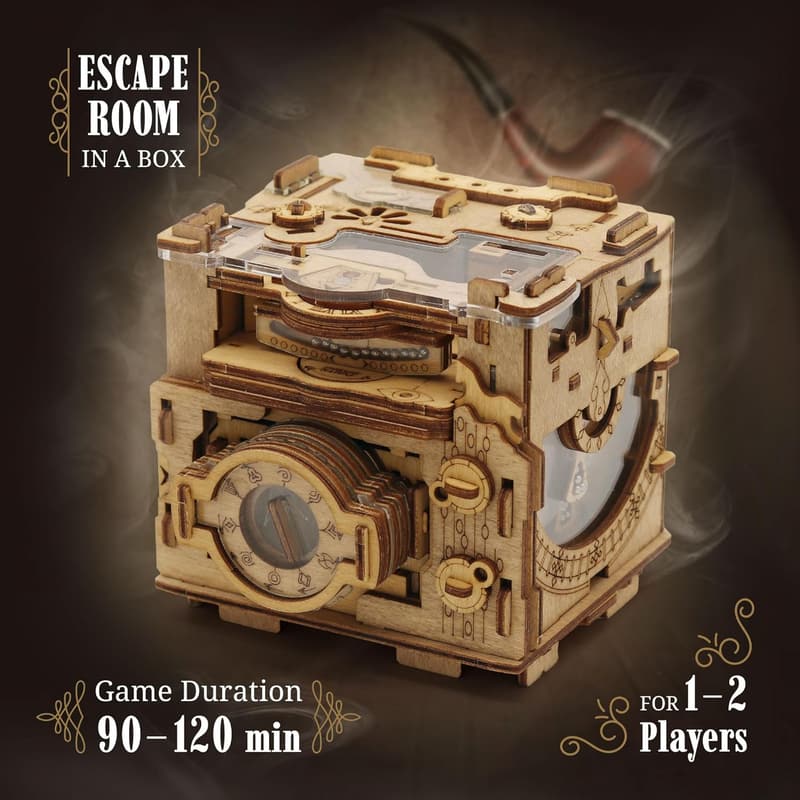 Sherlock's Camera Puzzle Box – 3D Escape Room Game for Adults
