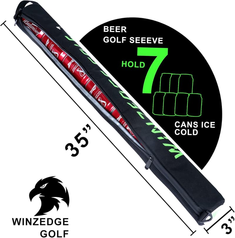 Father's Day Beer Sleeve Cooler for Golf Bags - Insulated Gift for Men