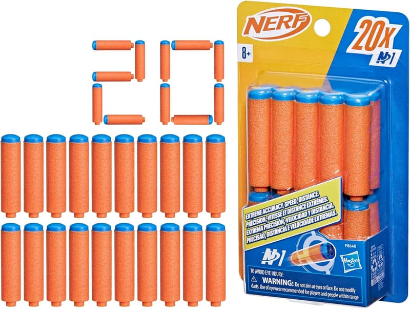 Nerf N Series N1 Dart Refill Pack - 20 Darts for Outdoor Fun