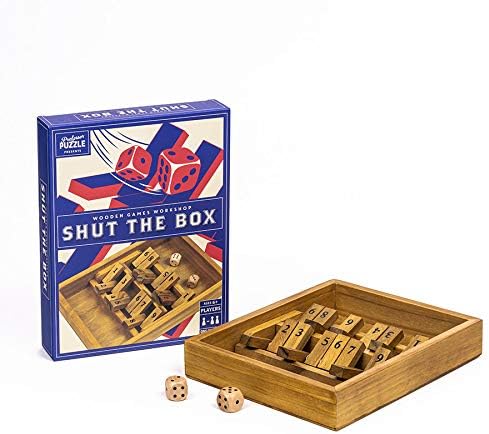 Traditional Wooden Shut The Box Game for Adults and Families