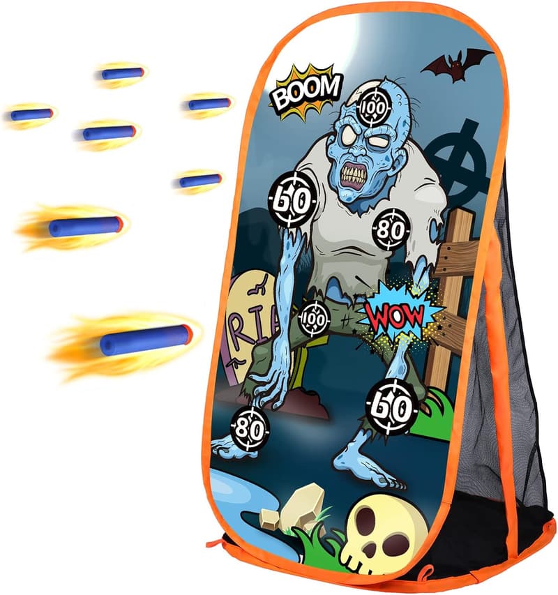 Nerf-Compatible Zombie Shooting Target Game for Boys and Girls