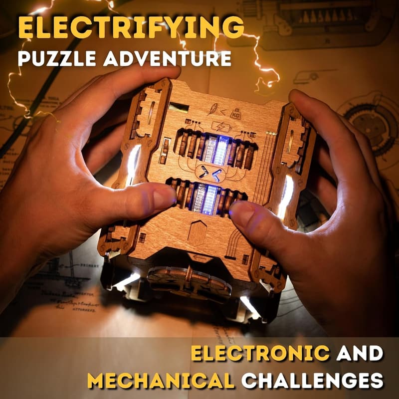 Tesla Box - 3D Wooden Puzzle - Escape Room Game for Adults
