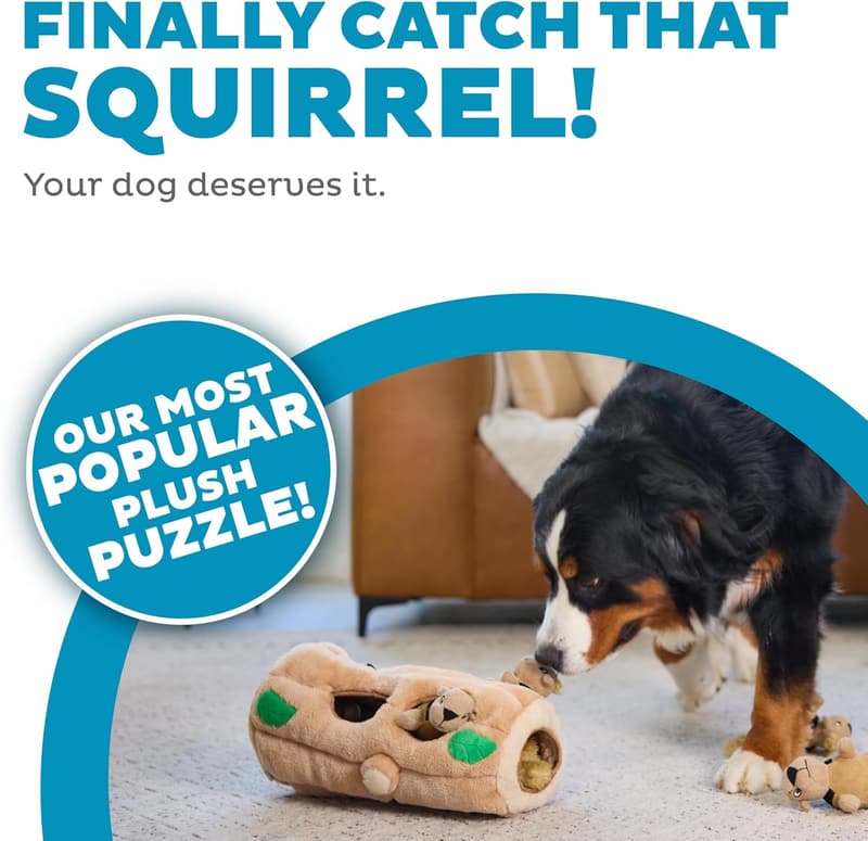 Outward Hound XL Hide-a-Squirrel Plush Dog Toy Puzzle