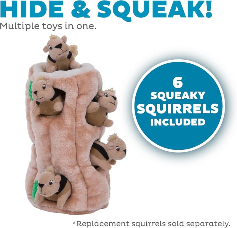 Outward Hound XL Hide-a-Squirrel Plush Dog Toy Puzzle