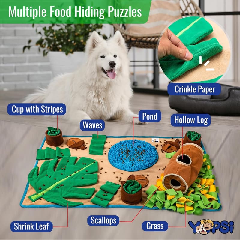 Large Breed Snuffle Mat - Interactive Dog Toy for Mental Stimulation