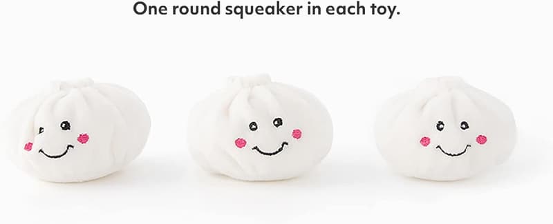 Interactive Hide & Seek Dog Toy - Plush Soup Dumplings