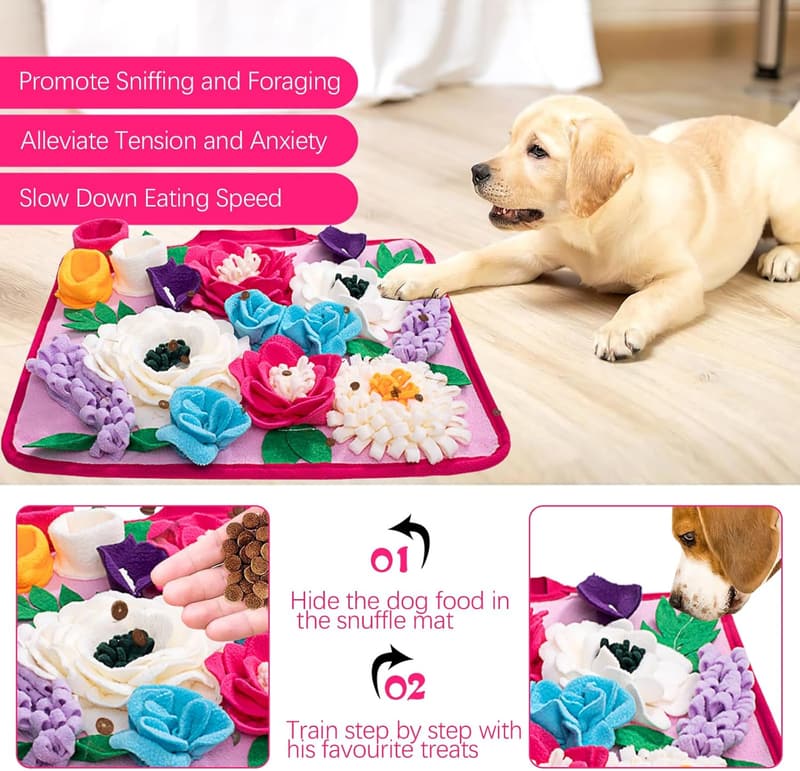 Interactive Snuffle Mat for Small/Medium Dogs - Durable & Portable