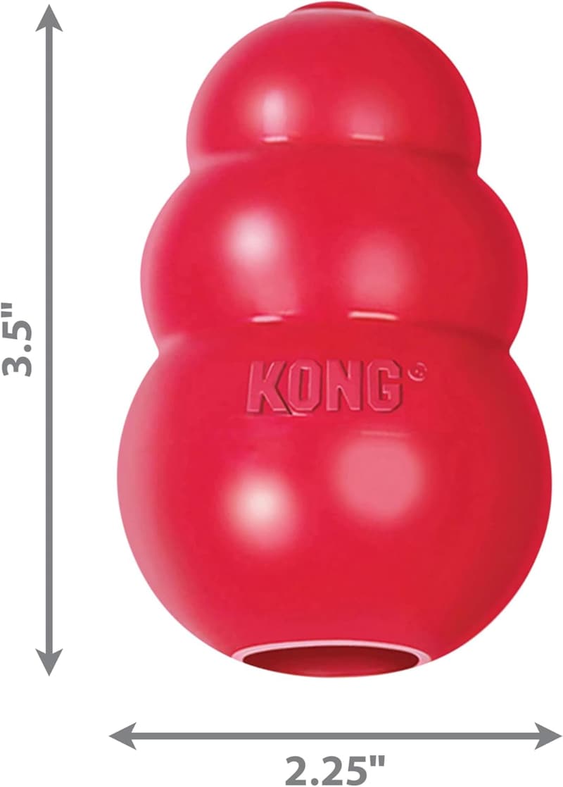 Durable Stuffable Dog Toy for Medium Dogs - Natural Rubber