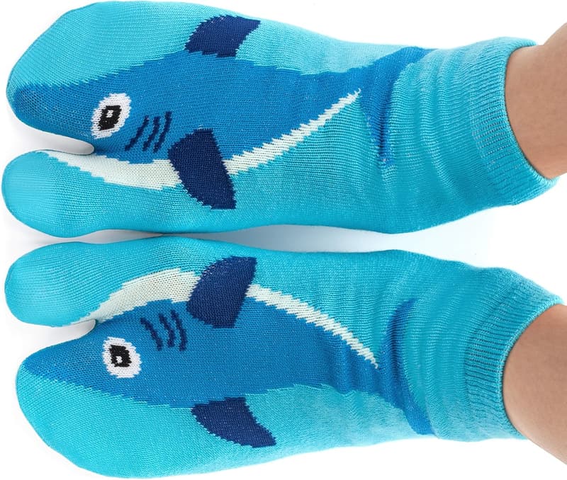 Funny Shark Feet Socks - Unisex Gift for Dad and Mom