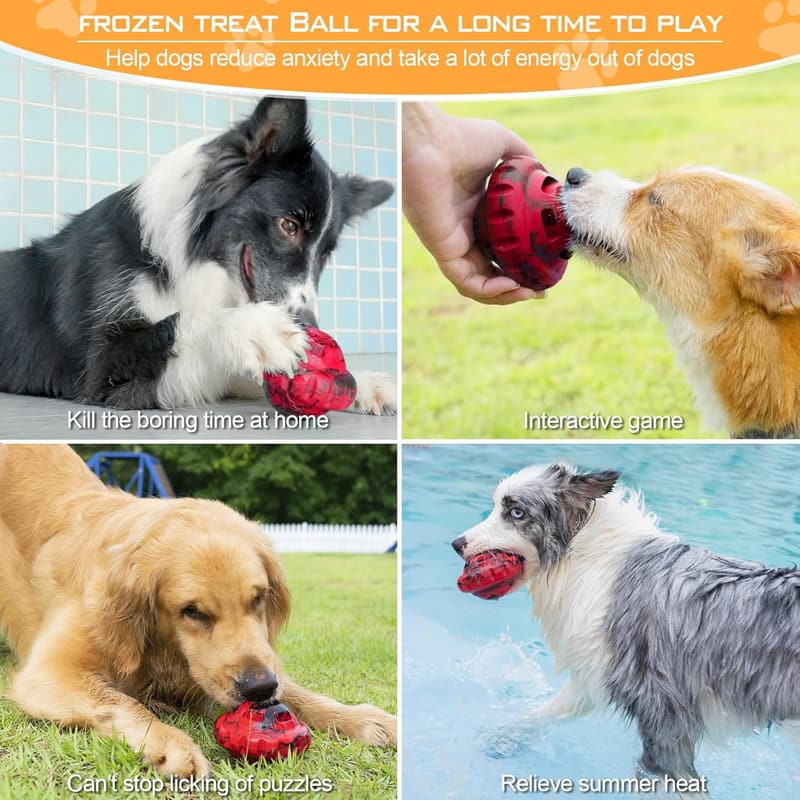 Dog Puzzle Treat Ball Toy for Active Dogs