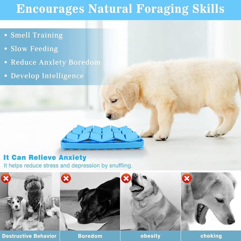 Interactive Silicone Snuffle Mat for Dog Smell Training