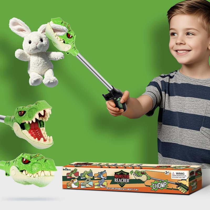 Interactive Dinosaur Grabber Toy for Kids, 16-Inch T-Rex Claw