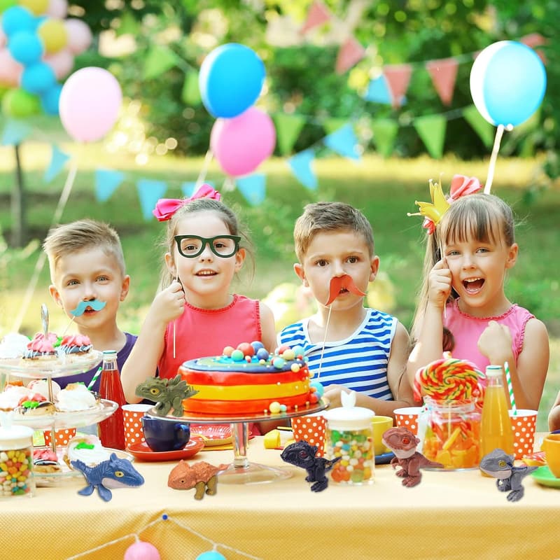 Dinosaur Action Figures Set - Movable Mouths for Kids