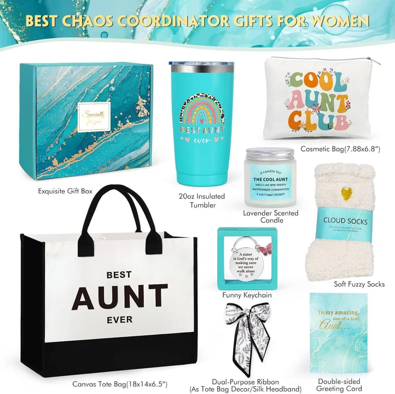 Cool Auntie Grocery Tote Bag - Perfect Gift for Aunts