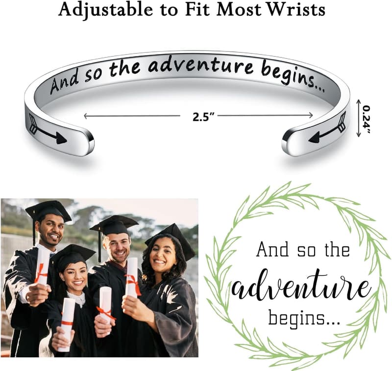 Inspirational Stainless Steel Cuff Bracelet for Women