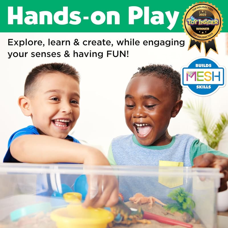 Dinosaur Dig Sensory Bin for Toddlers, Ages 3-5